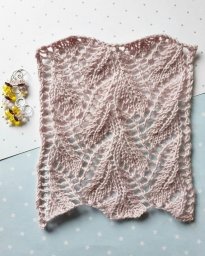 Ажурный узор спицами