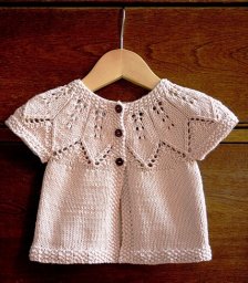 Жакет для малышки, вяжем спицами