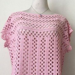 Нежная летняя кофточка крючком