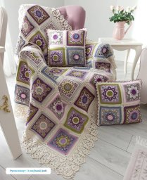 Покрывало из мотивов крючком