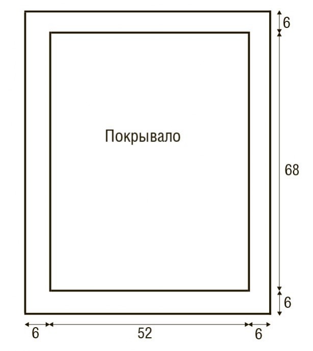 Ажурный узор спицами для покрывала