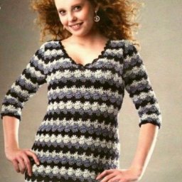 Симпатичное платье крючком