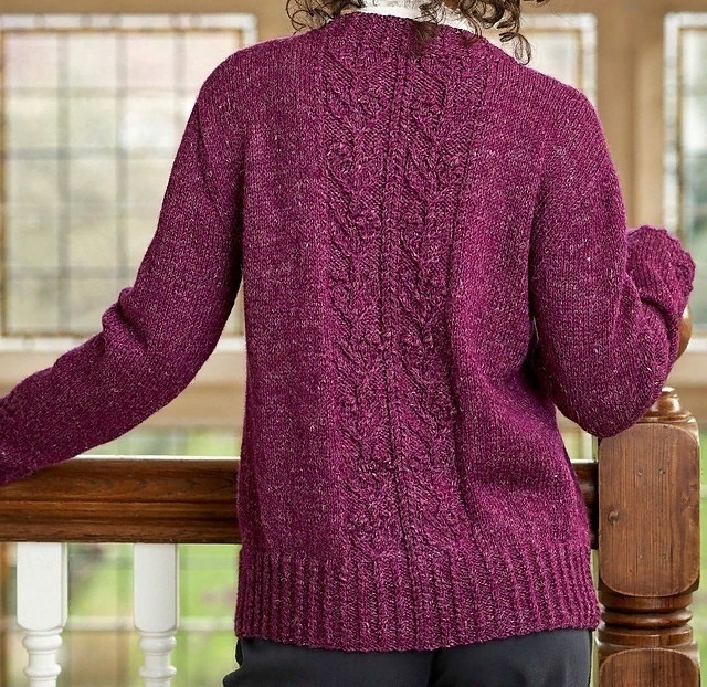 Эффектный жакет спицами