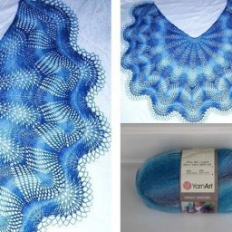 Эффектная шаль с красивым названием "Султан"