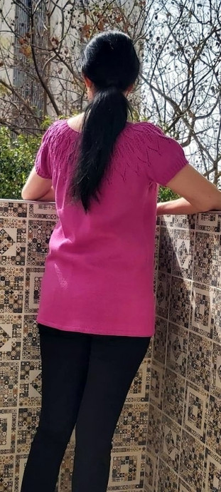 Туника ягодного цвета