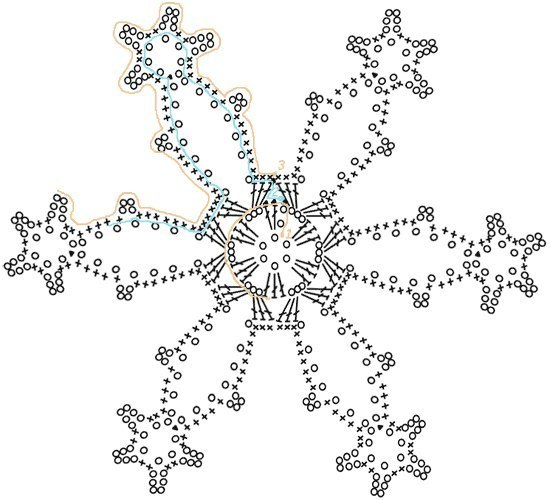 Подборка ажурных снежинок к новому году