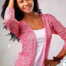 Женственный жакет крючком