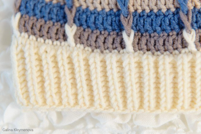 Шапочка крючком и спицами