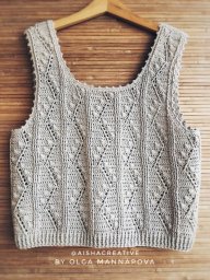 Летний топ крючком