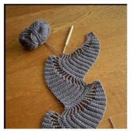 Схема для интересного волнистого шарфа