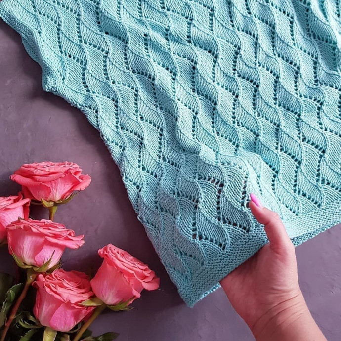 Голубой топ из Газзал беби коттон