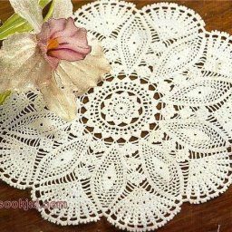 Ажурная салфетка крючком