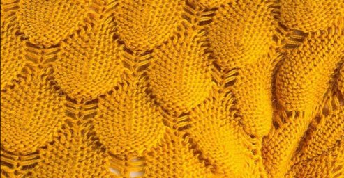 Ажурный узор спицами