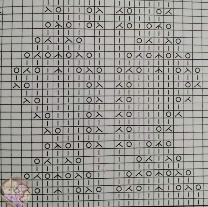 Топ из меланжевой пряжи, вяжем спицами