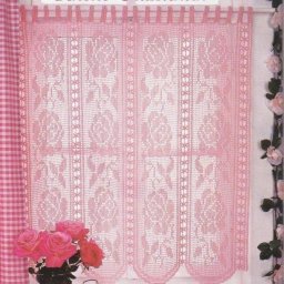 Изысканная занавеска крючком - украшение для кухни