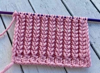 Красивая резинка спицами