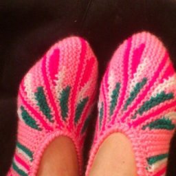 Милые тапочки спицами