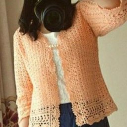 Очаровательный персиковый жакет