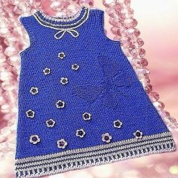 Теплый детский сарафан