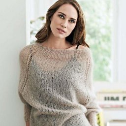 Вяжем пуловер из мохера