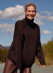 Свитер с застежкой-молнией