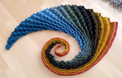 Бактус, шаль "Tuch Beatrice"