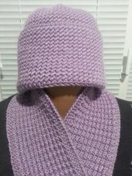 Комплект "Сиреневое ассорти" спицами