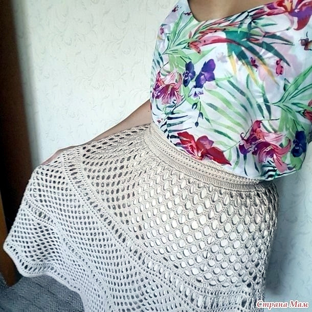 Летняя юбка по мотивам работ Self Portrait