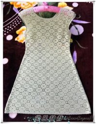 Белое платье крючком. Схема узора.