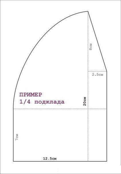 Делаем подклад для вязаной шапочки