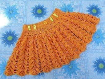 Детская юбочка крючком
