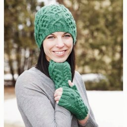 Шапка и митенки "Бриджит"