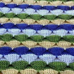 Интересный узор "Бантики", вяжем спицами