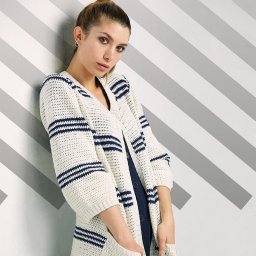 Кардиган с карманами в морском стиле