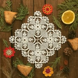 Красивая салфетка крючком