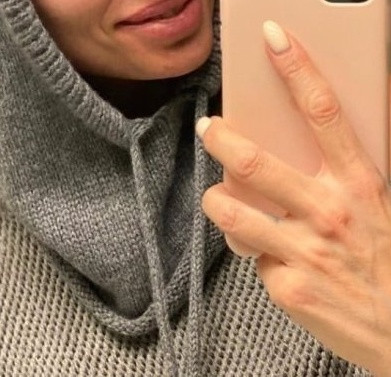 Капор спицами