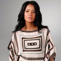 Топ с геометрическими узорами