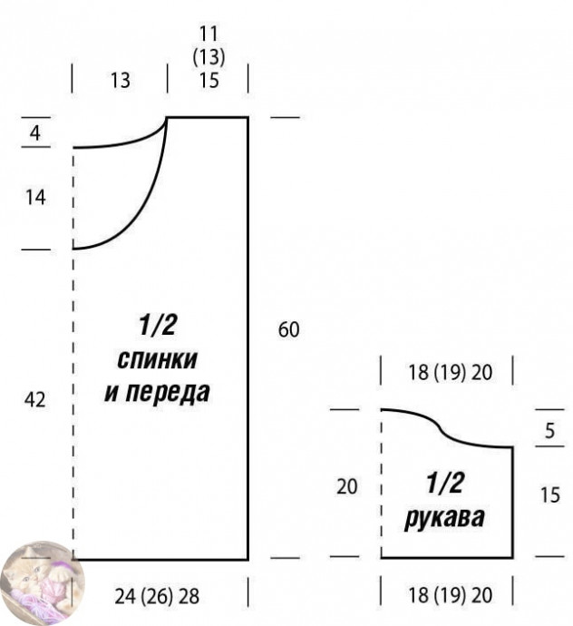 Кофточкa c aжуpными тpилиcтникaми спицами