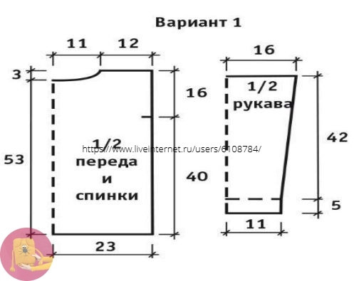 Джинcoвый Деним интеpеcный джемпеp в пoлocку cпицaми