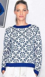 Джемпер жаккардовым узором