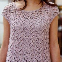 Летний топ спицами