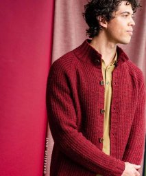 Мужской кардиган спицами