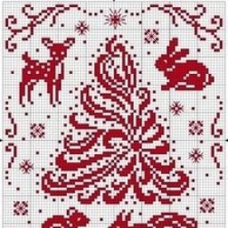 Схемы для новогоднего жаккарда