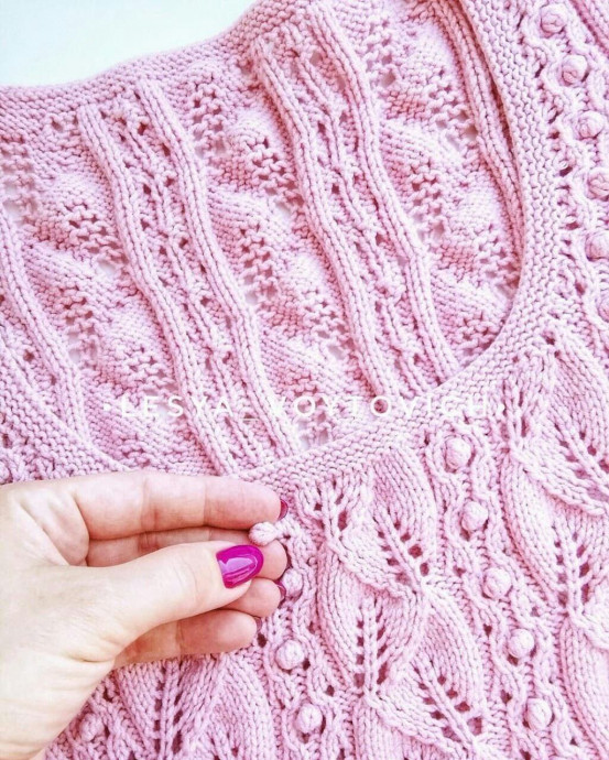 Топ спицами &laquo;Шишкин сад&raquo;