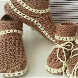 Вяжем уютные тапочки