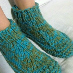 Быстрые тапули спицами