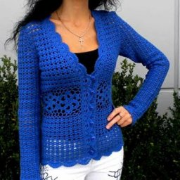 Красивый ажурный жакет