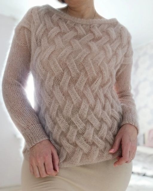 Красивый узор спицами для свитера/джемпера/пуловера спицами