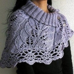 Уютный шарф-воротник