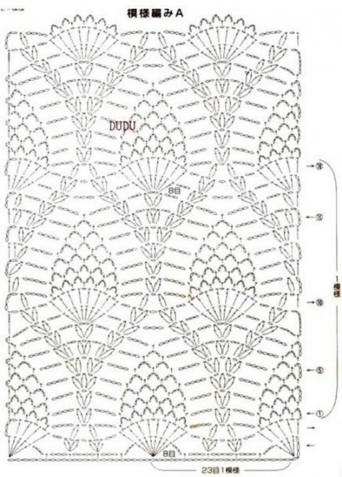 Замечательная туника, вязаная крючком